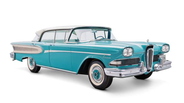 Edsel: o primogênito de Henry Ford batizou a marca que deveria alavancar as vendas da Ford Motor Company, mas a empresa foi extinta após três anos de baixas vendas