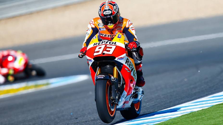 Marc Márquez. | <a href="https://quatrorodas.abril.com.br/moto/noticias/reinado-marc-marquez-nao-tem-fim-781505.shtml" rel="migration">Leia mais</a>