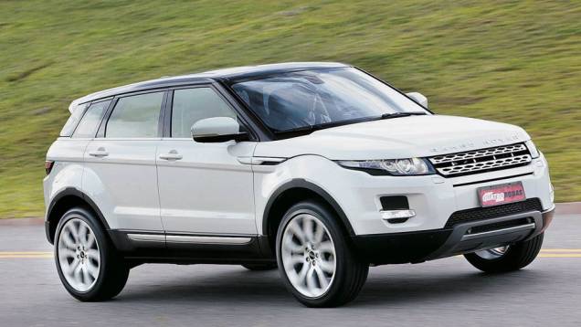 9º Range Rover Evoque: vendas em 2012: 4.139 | Vendas em dezembro: 298 | Total vendido pela Land Rover: 8.165 | Variação em relação a 2011: - 0,2% | Participação de mercado: 6,32%