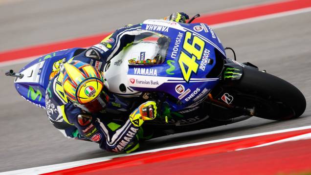 Galeria de Quatro Rodas da MotoGP - Austin (sexta) - Valentino Rossi | <a href="https://quatrorodas.abril.com.br/moto/noticias/marc-marquez-mais-rapido-dia-eua-779637.shtml" rel="migration">Leia mais</a>