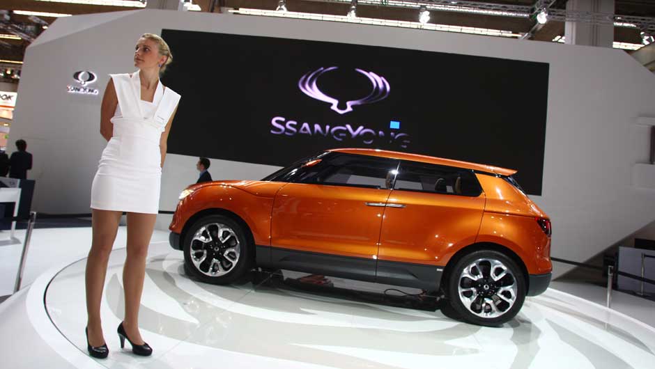 Estande da SsangYong no Salão de Frankfurt 2011