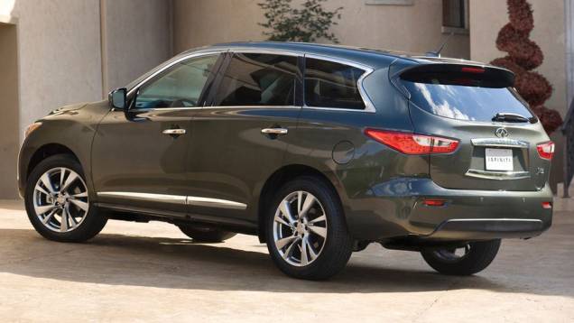 Motor que equipa o crossover é o Nissan V6 3.5 | <a href="https://quatrorodas.abril.com.br/reportagens/salao/infiniti-jx-646657.shtml" rel="migration">Leia mais</a> Motor que equipa o crossover é o Nissan V6 3.5 | <a href="https://quatrorodas.abril.com.br/reportagens/salao/infiniti-jx-646657.shtml" rel="migration">Leia mais</a>