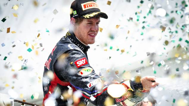 Sebastian Vettel ficou na segunda colocação em Interlagos Sebastian Vettel ficou na segunda colocação em Interlagos