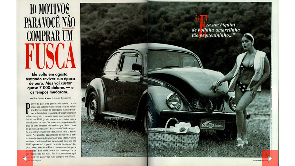 A história do VW Fusca no Brasil por QUATRO RODAS