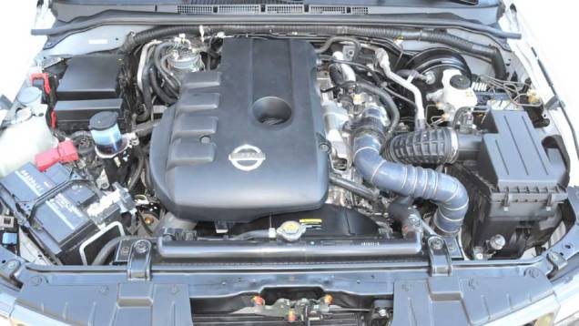 Novo motor turbodiesel 2.5 16V gera 190 cv de potência | <a href="/carros/lancamentos/nissan-frontier-2013-676772.shtml" rel="migration">Leia mais</a>