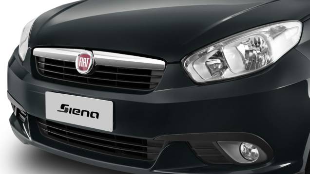 Detalhe da nova grade frontal | <a href="https://quatrorodas.abril.com.br/carros/lancamentos/fiat-grand-siena-680146.shtml" rel="migration">Leia mais</a>