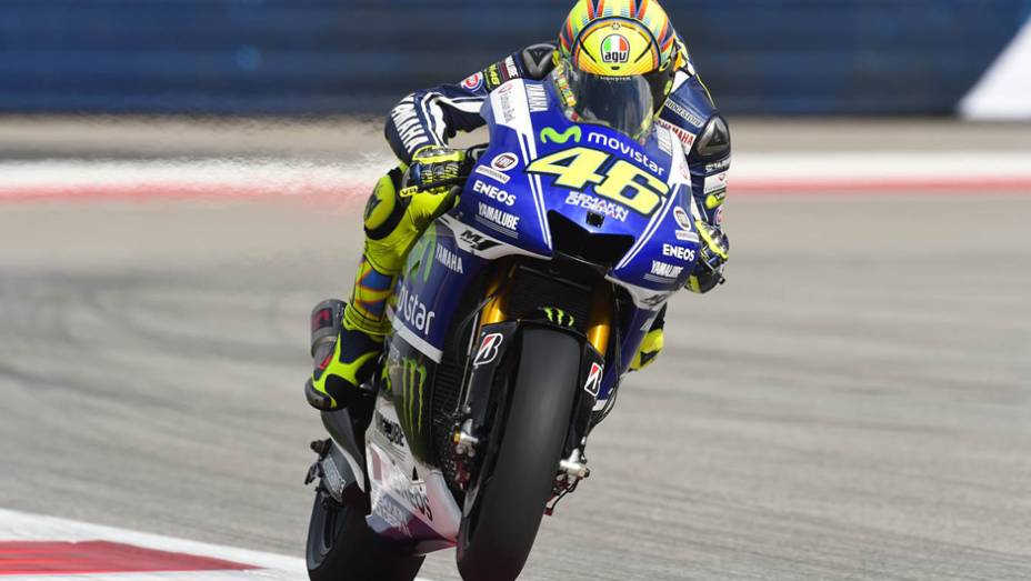 O multicampeão Valentino Rossi fez o sexto tempo | <a href="https://quatrorodas.abril.com.br/moto/noticias/marquez-domina-treino-pole-austin-779649.shtml" rel="migration">Leia mais</a>