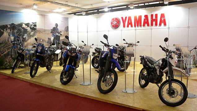 Estande da Yamaha teve como destaque a linha Ténéré Estande da Yamaha teve como destaque a linha Ténéré