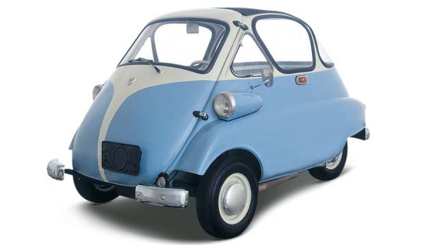 Romi-Isetta: ousado para a época, tinha motor dois-tempos de dois cilindros e uma só porta - o que o deixou de fora dos incentivos do governo e o fez perder o título oficial de primeiro automóvel nacional para a perua DKW-Vemag