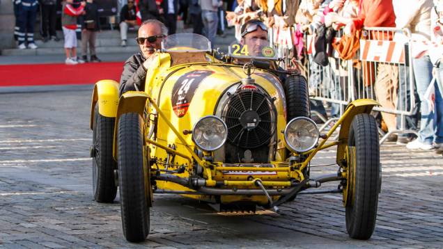 Um Bugatti Type 35 A, de 1926, participou do evento Um Bugatti Type 35 A, de 1926, participou do evento