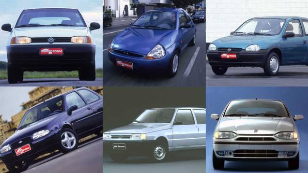 Na edição número 445, em de agosto de 1997, fizemos um comparativo do VW Gol com os seus principais concorrentes da época: Fiat Palio e Uno, Ford Fiesta e Ka, além do Chevrolet Corsa, que levou o embate. <a href="https://quatrorodas.abril.com.br/acervodigit" rel="migration"></a>