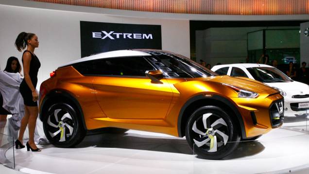O protótipo foi apresentado por Shiro Nakamura, vice-presidente sênior e chefe de design da Nissan Motor Co | <a href="https://quatrorodas.abril.com.br/salao-do-automovel/2012/carros/extrem-708786.shtml" rel="migration">Leia mais</a>