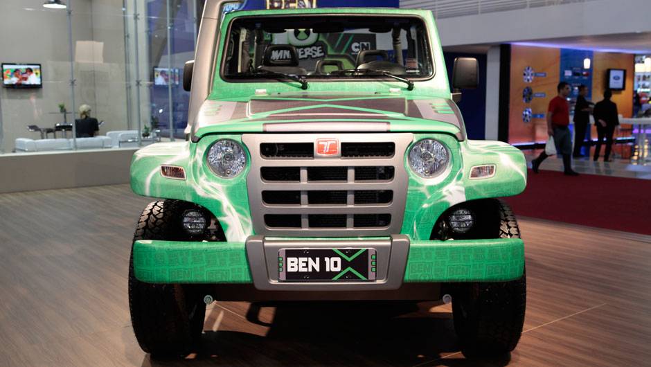 Que tal transformar um offroad em um ve&iacute;culo personalizado e voltado para as crian&ccedil;as? | <a href="%20https://quatrorodas.abril.com.br/salao-do-automovel/2012/carros/troller-ben-10-712446.shtml" rel="migration">Leia mais</a>
