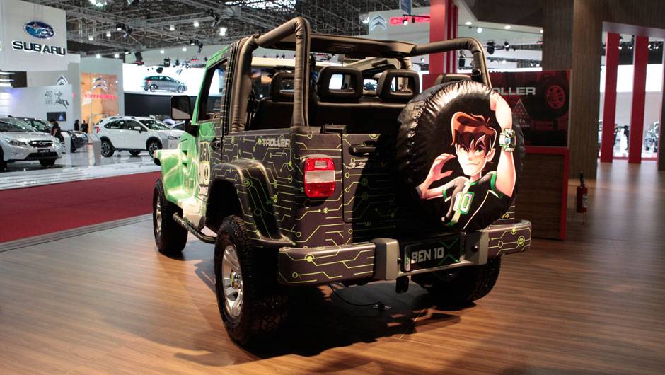 A Troller investiu nessa ideia, levando para o Sal&atilde;o do Autom&oacute;vel uma vers&atilde;o especial do T4, customizada com base na anima&ccedil;&atilde;o Ben 10 | <a href="%20https://quatrorodas.abril.com.br/salao-do-automovel/2012/carros/troller-ben-10-712446.shtml" rel="migration">Leia mais</a>