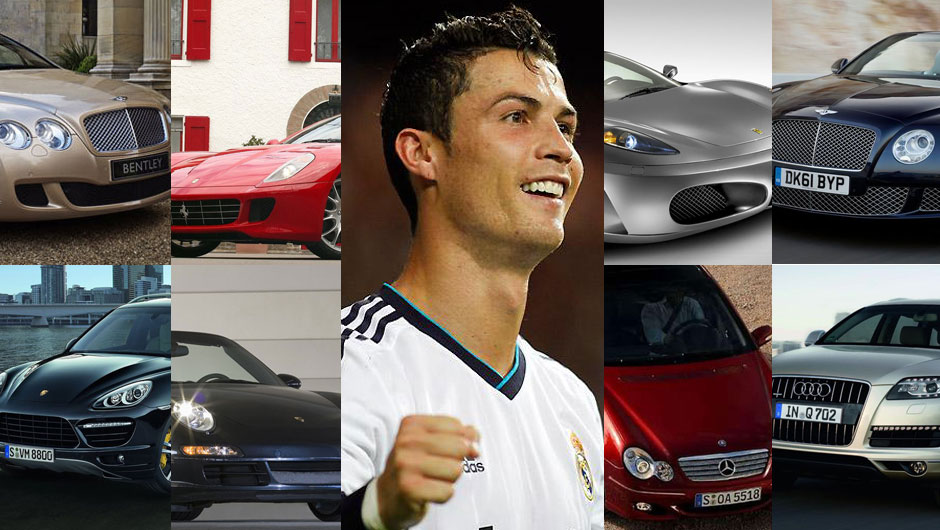 Coleção de carros do Cristiano Ronaldo
