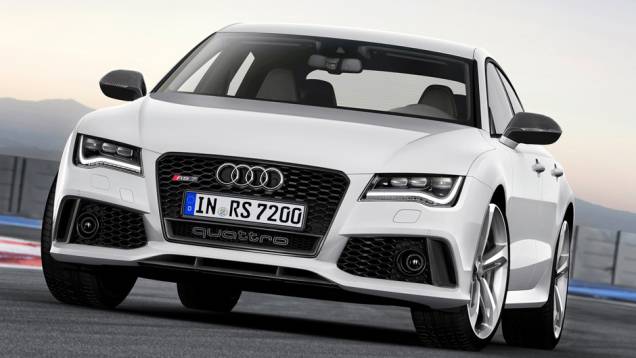 O RS7 Sportback vem equipado com motor 4.0 V8, já utilizado na terceira geração do RS6 Avant | <a href="https://quatrorodas.abril.com.br/saloes/detroit/2013/audi-rs7-sportback-730961.shtml" rel="migration">Leia mais</a>