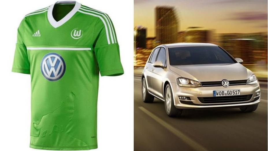 VOLKSWAGEN - nesse caso, não é bem patrocínio. A VW, na verdade, é a proprietária do Wolfsburg, da Alemanha | <a href="%20https://quatrorodas.abril.com.br/noticias/fabricantes/flamengo-fecha-patrocinio-peugeot-731227.shtml" rel="migration">Leia mais</a>