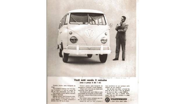 3 em 1: transporte de carga, misto e de passageiros. Toda essa versatilidade anunciada tornava a Kombi muito mais atraente. 3 em 1: transporte de carga, misto e de passageiros. Toda essa versatilidade anunciada tornava a Kombi muito mais atraente.