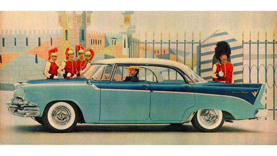 1956 Dodge Custom Royal Lancer - Barbatana e lanternas que pareciam projéteis marcam a entrada triunfal da Dodge como proeminente exemplo da capacidade da Chrysler ousar