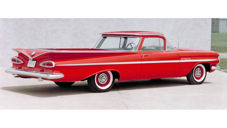 1959 Chevrolet El Camino - Depois da Dodge, a Chevrolet também lançou uma picape nesse estilo, que se justificava por ela ser derivada do modelo de passeio da marca