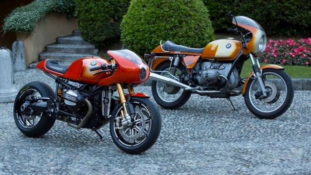 BMW Concept Ninety (esq) homenageou a BMW R 90 S (dir) BMW Concept Ninety (esq) homenageou a BMW R 90 S (dir)
