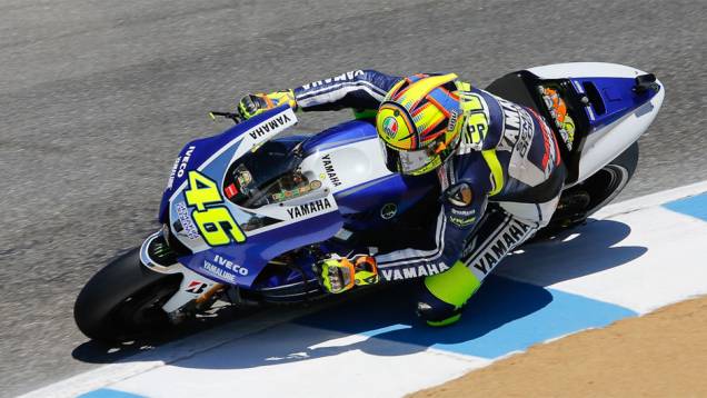 Valentino Rossi ficou com o terceiro lugar nos Estados Unidos | <a href="https://quatrorodas.abril.com.br/moto/noticias/motogp-marquez-vence-eua-segue-lider-747598.shtml" rel="migration">Leia mais</a>