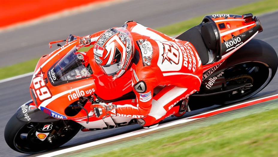 Nicky Hayden garantiu o nono tempo | <a href="https://quatrorodas.abril.com.br/moto/noticias/motogp-marquez-garante-pole-silverstone-751994.shtml" rel="migration">Leia mais</a>