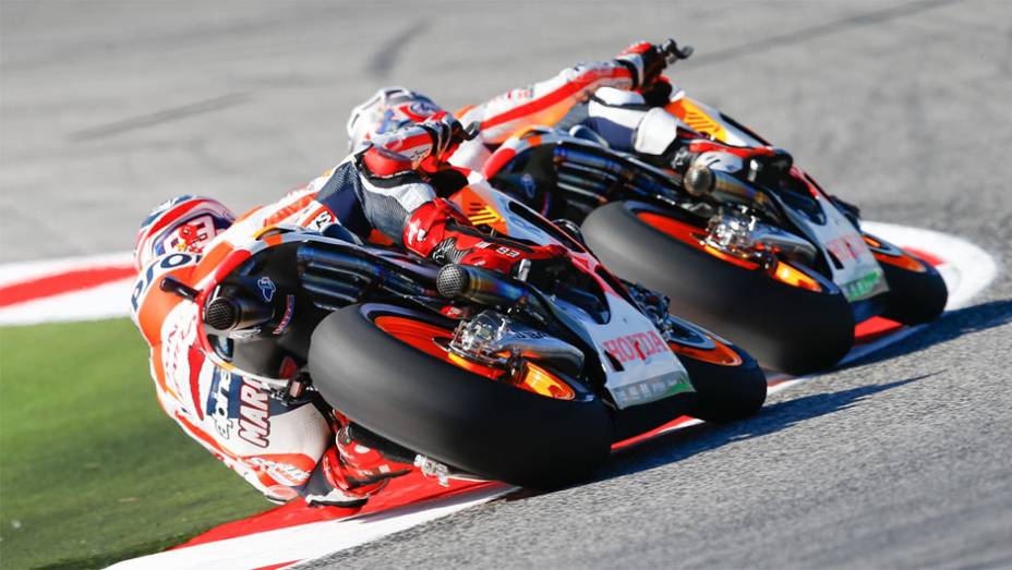 Jovem da Honda marcou o tempo de 1min34s200 | <a href="https://quatrorodas.abril.com.br/moto/noticias/motogp-marquez-lidera-sexta-feira-misano-754019.shtml" rel="migration">Leia mais</a>