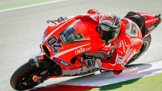 Andrea Dovizioso foi o oitavo | <a href="https://quatrorodas.abril.com.br/moto/noticias/motogp-marquez-lidera-sexta-feira-misano-754019.shtml" rel="migration">Leia mais</a>