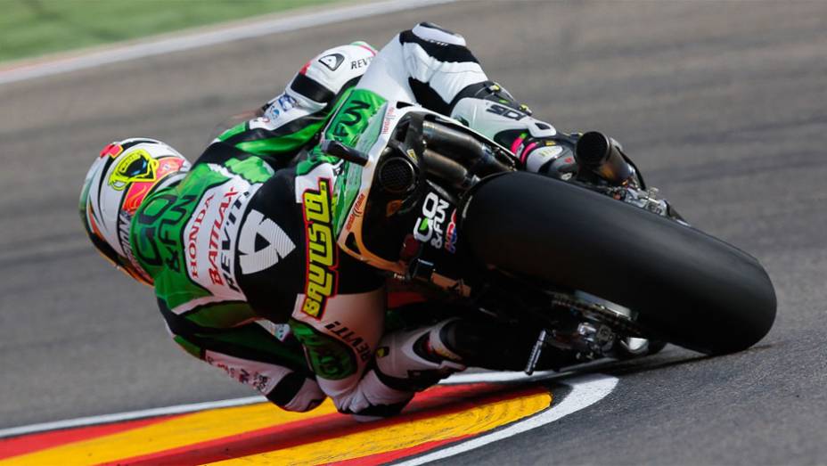 Alvaro Bautista (GO&FUN Honda Gresini) fez o quinto melhor tempo em Aragón | <a href="https://quatrorodas.abril.com.br/moto/noticias/motogp-marquez-lidera-sexta-feira-aragon-755443.shtml" rel="migration">Leia mais</a>