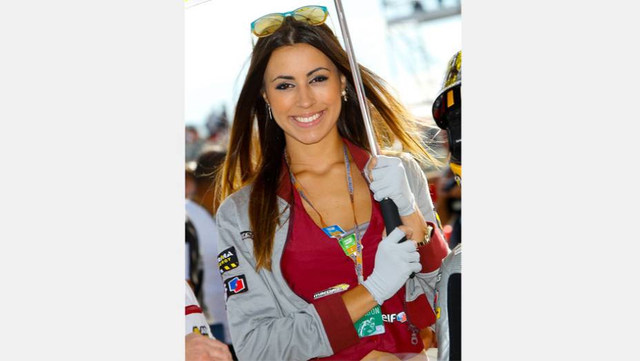 Veja as belas garotas da MotoGP, etapa de Aragón | <a href="http://quatrorodas.abril.com.br/moto/galerias/competicoes/motogp-aragon-domingo-755577.shtml" rel="migration">Leia mais</a>