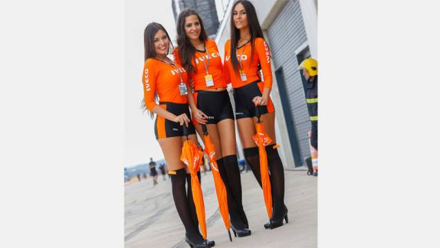 Veja as belas garotas da MotoGP, etapa de Aragón | <a href="https://quatrorodas.abril.com.br/moto/galerias/competicoes/motogp-aragon-domingo-755577.shtml" rel="migration">Leia mais</a>
