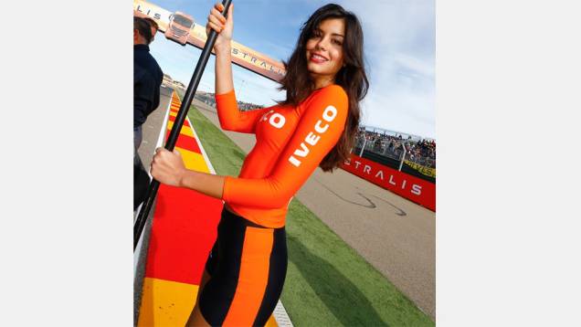 Veja as belas garotas da MotoGP, etapa de Aragón | <a href="https://quatrorodas.abril.com.br/moto/galerias/competicoes/motogp-aragon-domingo-755577.shtml" rel="migration">Leia mais</a>