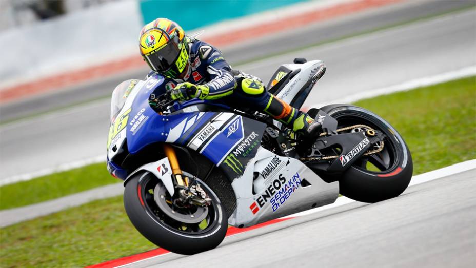 Valentino Rossi foi o segundo mais rápido | <a href="https://quatrorodas.abril.com.br/moto/noticias/motogp-marquez-conquista-pole-malasia-756881.shtml" rel="migration">Leia mais</a>