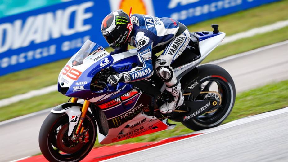 Jorge Lorenzo foi apenas o quarto | <a href="https://quatrorodas.abril.com.br/moto/noticias/motogp-marquez-conquista-pole-malasia-756881.shtml" rel="migration">Leia mais</a>