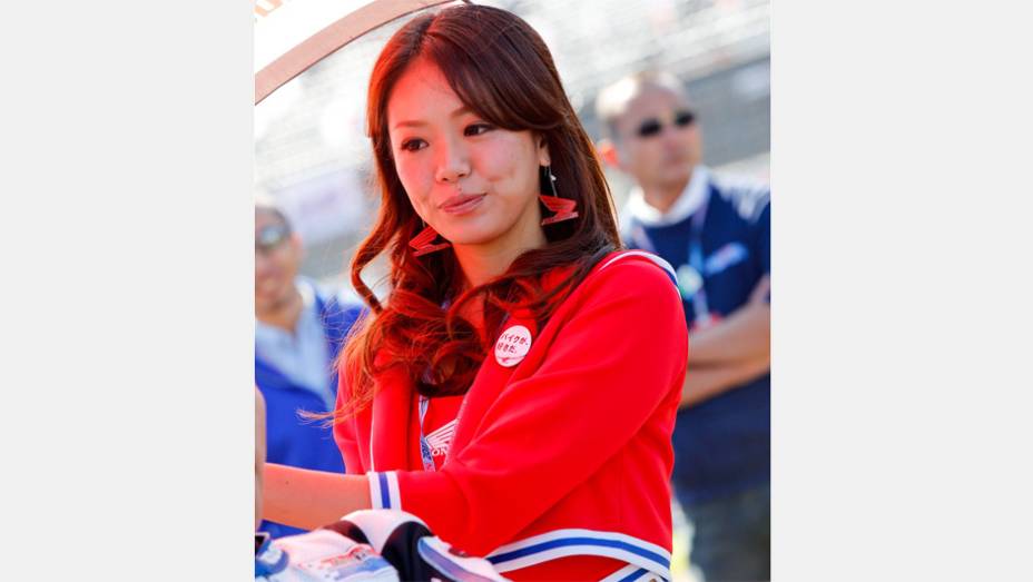 Veja as belas Garotas da MotoGP - Japão | <a href="https://quatrorodas.abril.com.br/moto/noticias/motogp-definicao-titulo-fica-ultima-prova-758422.shtml" rel="migration">Leia mais</a>