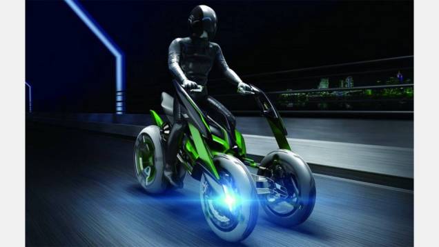 Protótipo tem guidão individual para cada mão | <a href="https://quatrorodas.abril.com.br/moto/noticias/kawasaki-mostra-j-concept-toquio-761438.shtml" rel="migration">Leia mais</a>