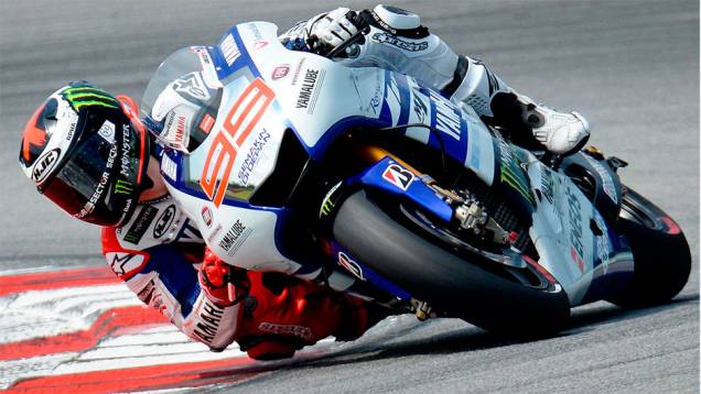 Jorge Lorenzo foi apenas o sexto colocado em Sepang | <a href="https://quatrorodas.abril.com.br/moto/noticias/motogp-marquez-domina-sepang-dia-772483.shtml" rel="migration">Leia mais</a>