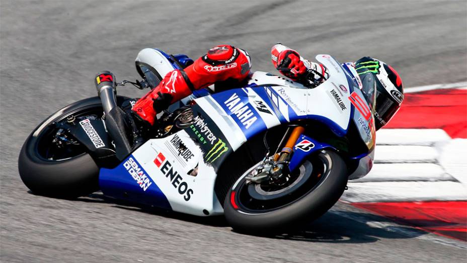 Jorge Lorenzo encerrou o primeiro teste oficial do ano em terceiro | <a href="https://quatrorodas.abril.com.br/moto/noticias/motogp-marc-marquez-insuperavel-malasia-772574.shtml" rel="migration">Leia mais</a>