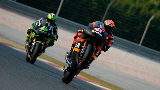 Pol Espargaró (44), irmão de Aleix (41), foi o nono | <a href="https://quatrorodas.abril.com.br/moto/noticias/motogp-marc-marquez-insuperavel-malasia-772574.shtml" rel="migration">Leia mais</a> Pol Espargaró (44), irmão de Aleix (41), foi o nono | <a href="https://quatrorodas.abril.com.br/moto/noticias/motogp-marc-marquez-insuperavel-malasia-772574.shtml" rel="migration">Leia mais</a>