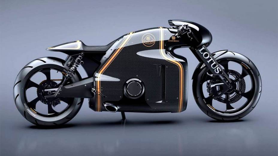 Motocicleta esportiva junta visual retro e futurista | <a href="https://quatrorodas.abril.com.br/moto/noticias/lotus-divulga-imagens-oficiais-c-01-2014-774284.shtml" rel="migration">Leia mais</a>