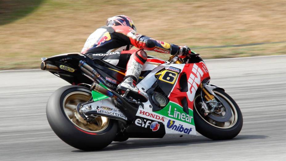 O alemão Stefan Bradl foi o quinto | <a href="https://quatrorodas.abril.com.br/moto/noticias/motogp-rossi-pedrosa-sao-mais-rapidos-sepang-775026.shtml" rel="migration">Leia mais</a>