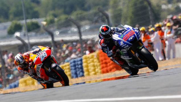 Jorge Lorenzo cruzou a linha de chegada na sexta posição | <a href="https://quatrorodas.abril.com.br/moto/noticias/motogp-marquez-vence-quinta-seguida-2014-783148.shtml" rel="migration">Leia mais</a>