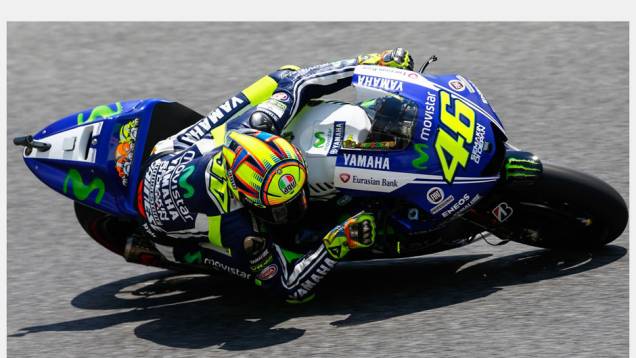 Valentino Rossi foi apenas o quinto | <a href="https://quatrorodas.abril.com.br/moto/noticias/motogp-pedrosa-largara-frente-barcelona-786152.shtml" rel="migration">Leia mais</a>