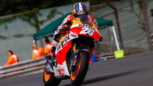 Dani Pedrosa | <a href="https://quatrorodas.abril.com.br/moto/noticias/motogp-espargaro-mais-rapido-alemanha-790638.shtml" rel="migration">Leia mais</a>