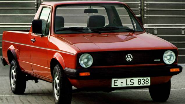 1979 - Lançada antes nos Estados Unidos como Rabbit Pickup e na África do Sul como Caddy, a picape Golf levava quase meia tonelada na sua caçamba 1979 - Lançada antes nos Estados Unidos como Rabbit Pickup e na África do Sul como Caddy, a picape Golf levava quase meia tonelada na sua caçamba