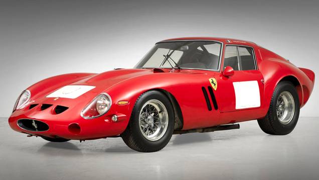 1º - Ferrari 250 GTO (1962); arrematada por US$ 38.115.000 em agosto de 2014 1º - Ferrari 250 GTO (1962); arrematada por US$ 38.115.000 em agosto de 2014