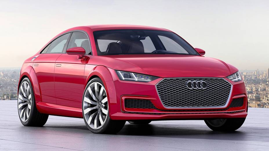 Audi TT Sportback (2014) - quando falamos em TT, falamos sobre um carro de duas portas e dois lugares. A não ser que a versão em questão seja a conceitual Sportback, de quatro portas e mais espaço interno. | <a href="https://quatrorodas.abril.com.br/galeria" rel="migration"></a>