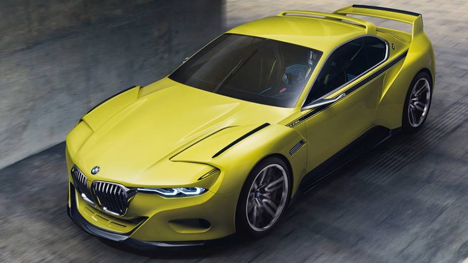 BMW 3.0 CSL Hommage (2015) - ele surgiu como tributo ao 3.0 CS, carro muito popular da montadora alemã há quatro décadas. Seu visual é inovador, além de contar com materiais leves em sua construção. | <a href="https://quatrorodas.abril.com.br/galerias/espec" rel="migration"></a>