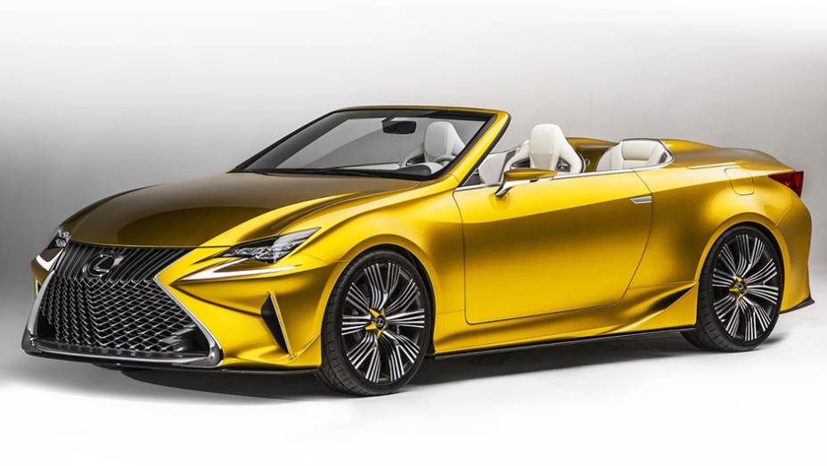 Lexus LF-C2 (2014) - um clássico roadster, com configuração de bancos 2 + 2. Mas, de clássico, só isso! Em termos de design, o LF-C2 é bastante ousado e antevê o visual dos futuros modelos da montadora. | <a href="https://quatrorodas.abril.com.br/galerias/e" rel="migration"></a>